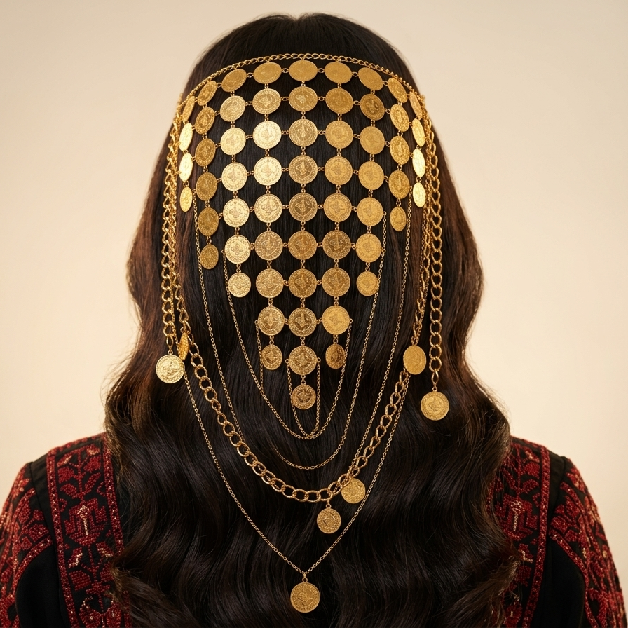 طوق رأس: سلسلة من العملات المعدنية لحفلات الزفاف والمناسبات الخاصة