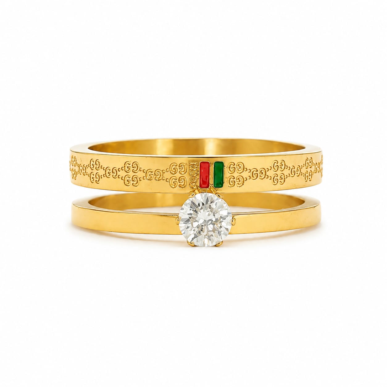 Iconic Double Band Stainless Steel Ring