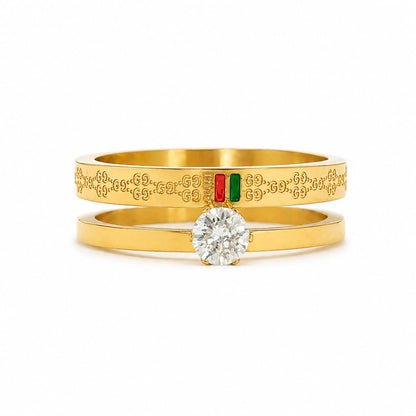 Iconic Double Band Stainless Steel Ring