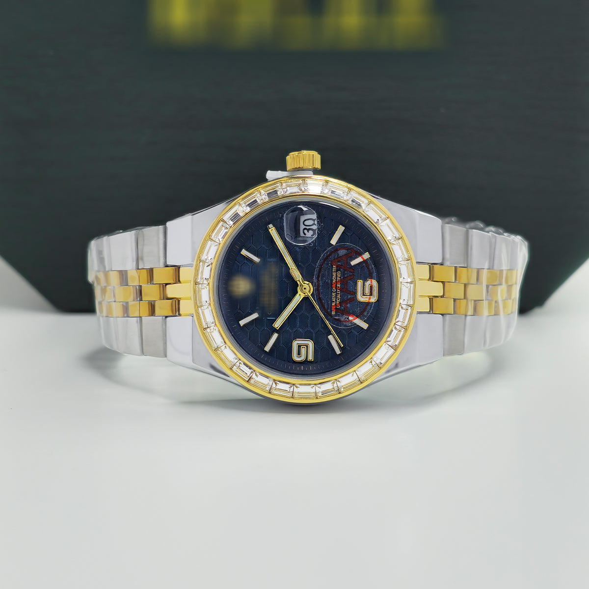 "The Midnight Honeycomb" Executive Edition (AAA Grade) - Baguette Bezel - Automatic Movement