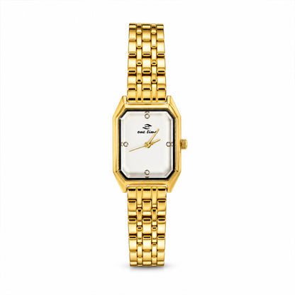"The Golden Octagon" Lady’s Luxury Edition - Pure Snow White Dial - Precision Quartz Movement