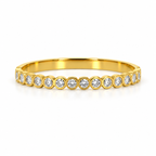 Stainless steel bracelet with a studded-circle chain.