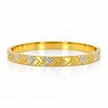 Stainless steel bracelet with a studded arrow design.