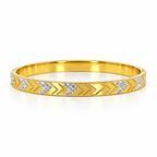 Stainless steel bracelet with a studded arrow design.