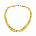 قلادة "إيليغانس برايد" من الستانلس ستيل - تصميم مجدول فاخر