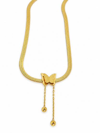 "Golden Butterfly" necklace