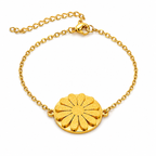 Luminous Daisy Flower Bracelet - Stainless Steel