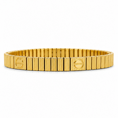 The "Lynx" flexible bracelet in gold