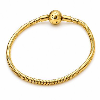 Luxury "Gold Snake" bracelet - Gold-plated stainless steel with a secure ball clasp