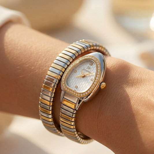 Classic Serpenti Edition Watch - Two-Tone Silver & Gold - Quartz Movement