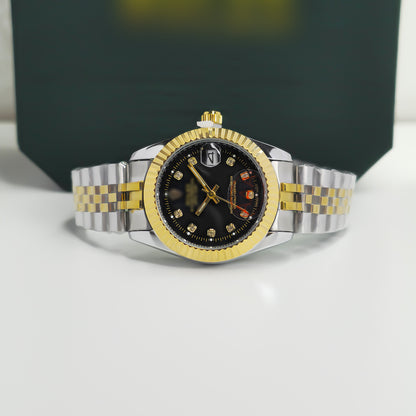 "The Black Royale" Datejust Edition (AAA Grade) - Deep Black Dial - Automatic Mechanical Heart